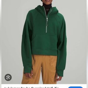 Green lululemon oversized scuba jacket